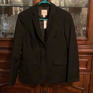 J crew black blazer size 0 NWT
